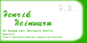 henrik weinwurm business card